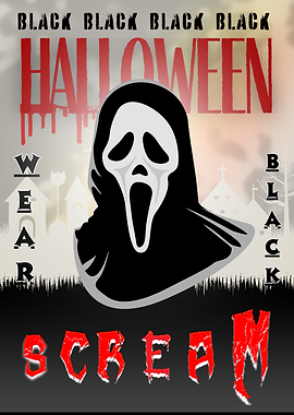 Scream Ghostface halloween Poster