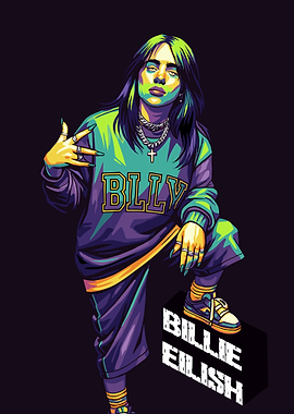 Billie Eilish Pop Art