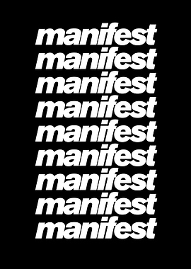 Manifest Text Art