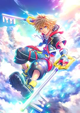 Sora from Kingdom Hearts artwork