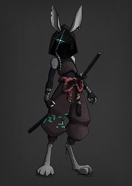 Rabbit Ninja Character