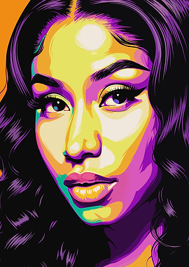 Nicki Minaj Pop Art Portrait