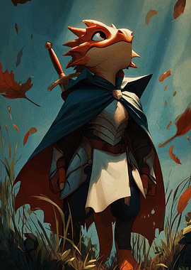 Lizard Warrior in Armor