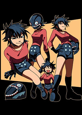 Noodle Gorillaz Character Sheet