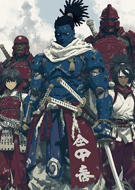 Samurai Team Illustration