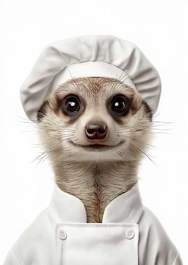 Meerkat Chef Portrait