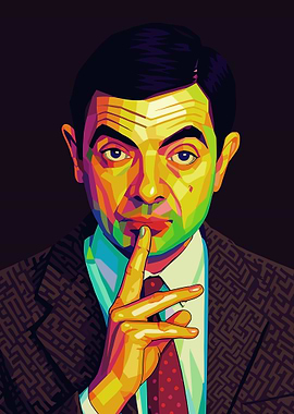Mr. Bean Pop Art Portrait