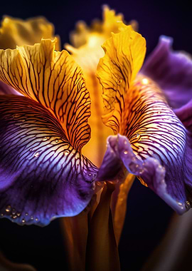 Iris Flower Close-Up