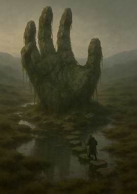 Wanderer Before the Stone Giant’s Hand