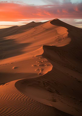 Desert Dunes at Sunset