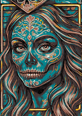 Day of the Dead Woman Portrait