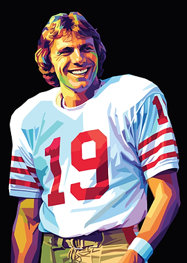 Joe Montana Pop Art Portrait