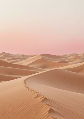 Desert Sand Dunes at Sunset