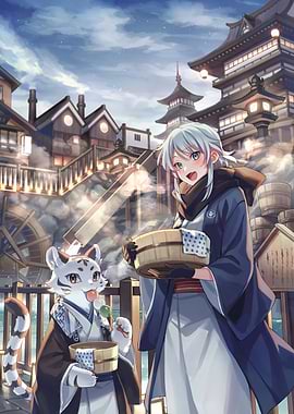 Anime character with tiger in Japan