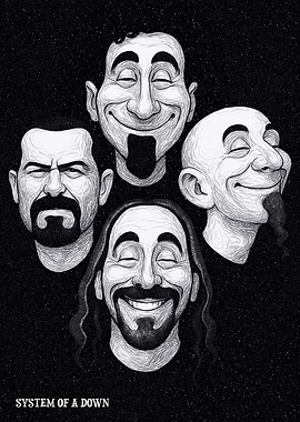 System of a Down Band Caricature