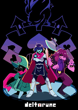 Deltarune characters poster