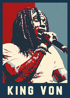 King Von Poster Art