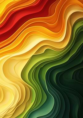 Abstract Colorful Wavy