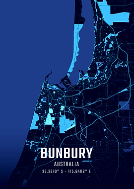 Bunbury Midnight City Map