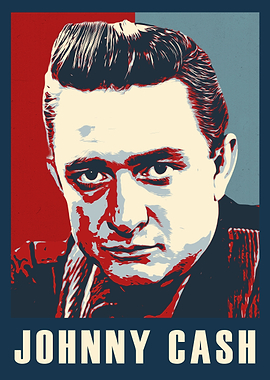 Johnny Cash Portrait Art