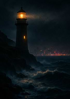 Lighthouse at Night