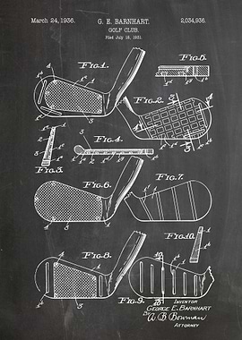 Golf Club Patent Blueprint