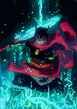 Hyper Light Drifter game poster arrt