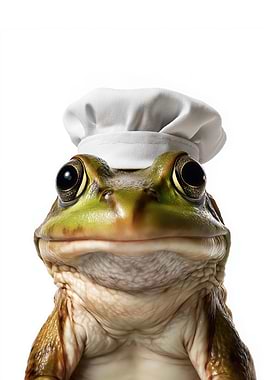 Frog Chef Portrait