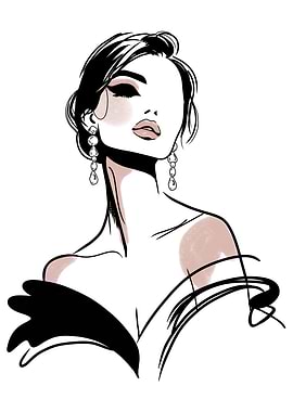 Elegant Woman Illustration
