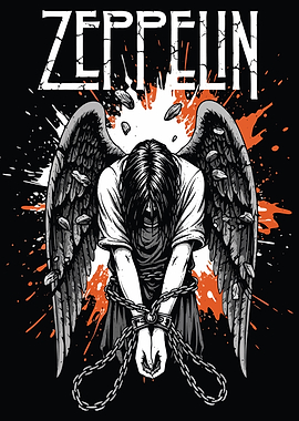 Zeppelin Angel in Chains Illustration