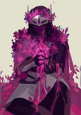 Floral Knight Digital Art