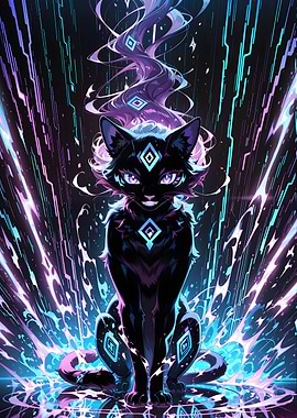 Mystical Cyber Cat