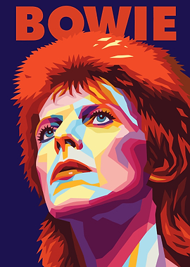 David Bowie Pop Art Portrait