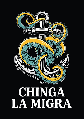 Anchor and Octopus Tentacles Graphic