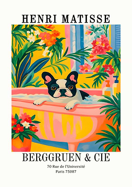 Henri Matisse Dog in Bathtub Art Print