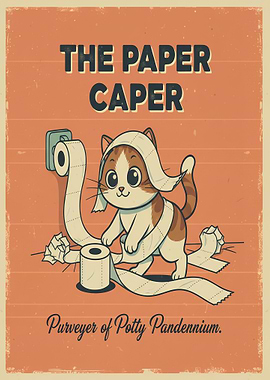 The Paper Caper: Mischievous Cat Art