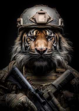 Tiger Soldier Portrait