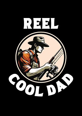 Reel Cool Dad Fishing Graphic