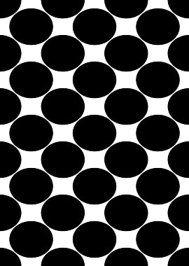 Black circles on white background pattern