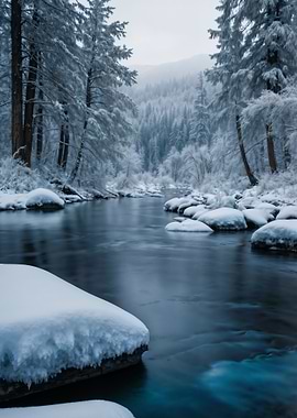 Silent River – Winter’s Serenity