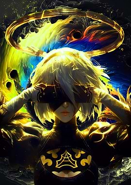 2B Nier Automata Digital Art