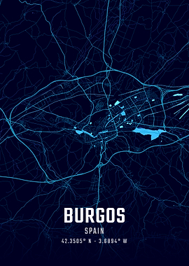 Burgos Midnight City Map