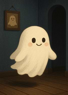Cute Ghost at home