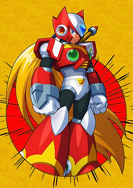 Mega Man Zero character illustration