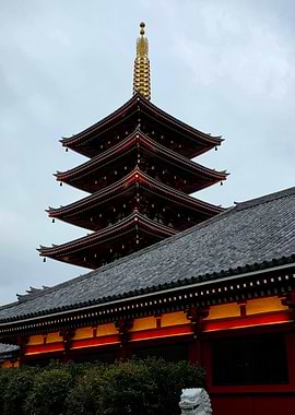 Japanese Pagoda and Temple Architecture