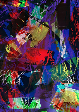 Abstract Colorful Geometric Art