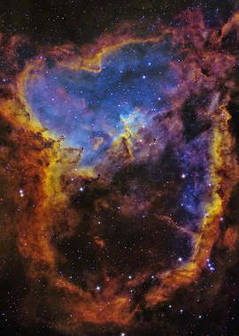 Heart Nebula in Deep Space
