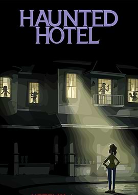 Haunted Hotel Illustration