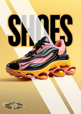 the best Sneakers pink and black and yallow