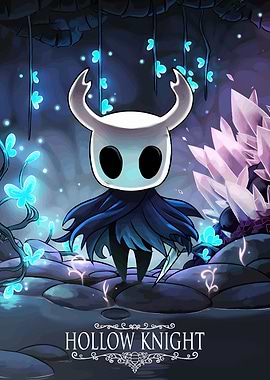 Hollow Knight Game Character Illustration